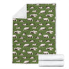 Cow Farm Pattern Print Blanket-grizzshop