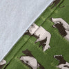 Cow Farm Pattern Print Blanket-grizzshop