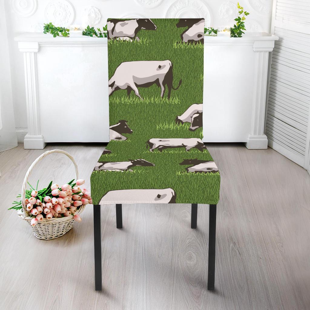 Cow Farm Pattern Print Chair Cover-grizzshop