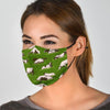 Cow Farm Pattern Print Face Mask-grizzshop