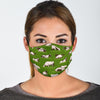 Cow Farm Pattern Print Face Mask-grizzshop