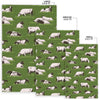 Cow Farm Pattern Print Floor Mat-grizzshop