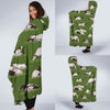 Cow Farm Pattern Print Hooded Blanket-grizzshop