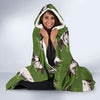 Cow Farm Pattern Print Hooded Blanket-grizzshop