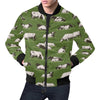 Cow Farm Pattern Print Men's Bomber Jacket-grizzshop