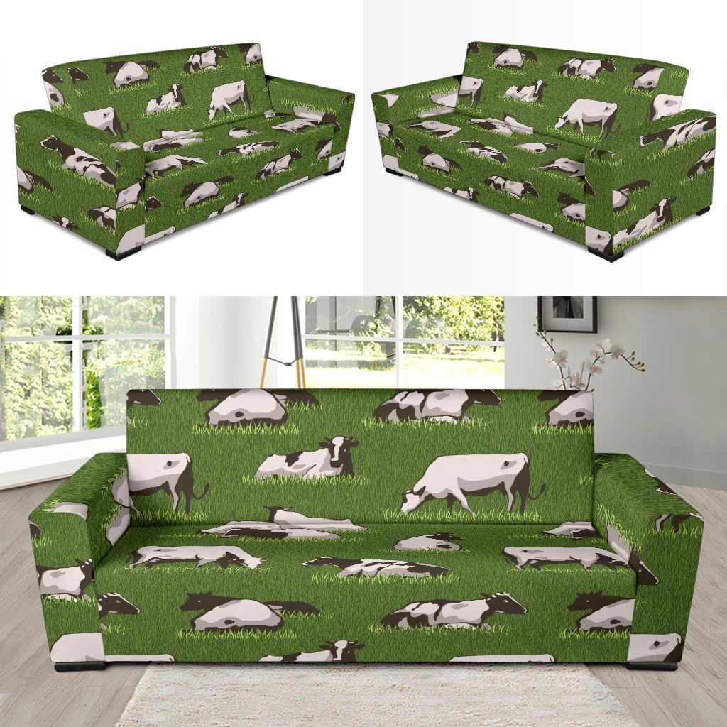 Cow Farm Pattern Print Sofa Covers-grizzshop