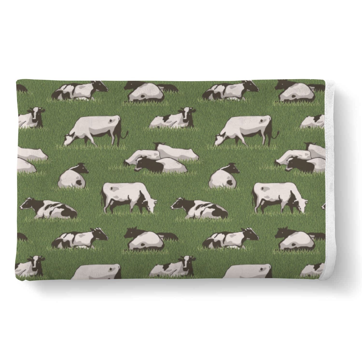 Cow Farm Pattern Print Throw Blanket-grizzshop