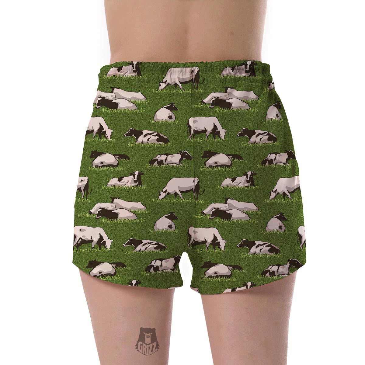 Cow Farm Pattern Print Women's Shorts-grizzshop