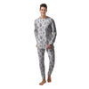 Cow Grey And White Print Pattern Men's Pajamas-grizzshop