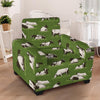 Cow In Grass Print Armchair Cover-grizzshop