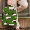 Cow In Grass Print Backpack-grizzshop