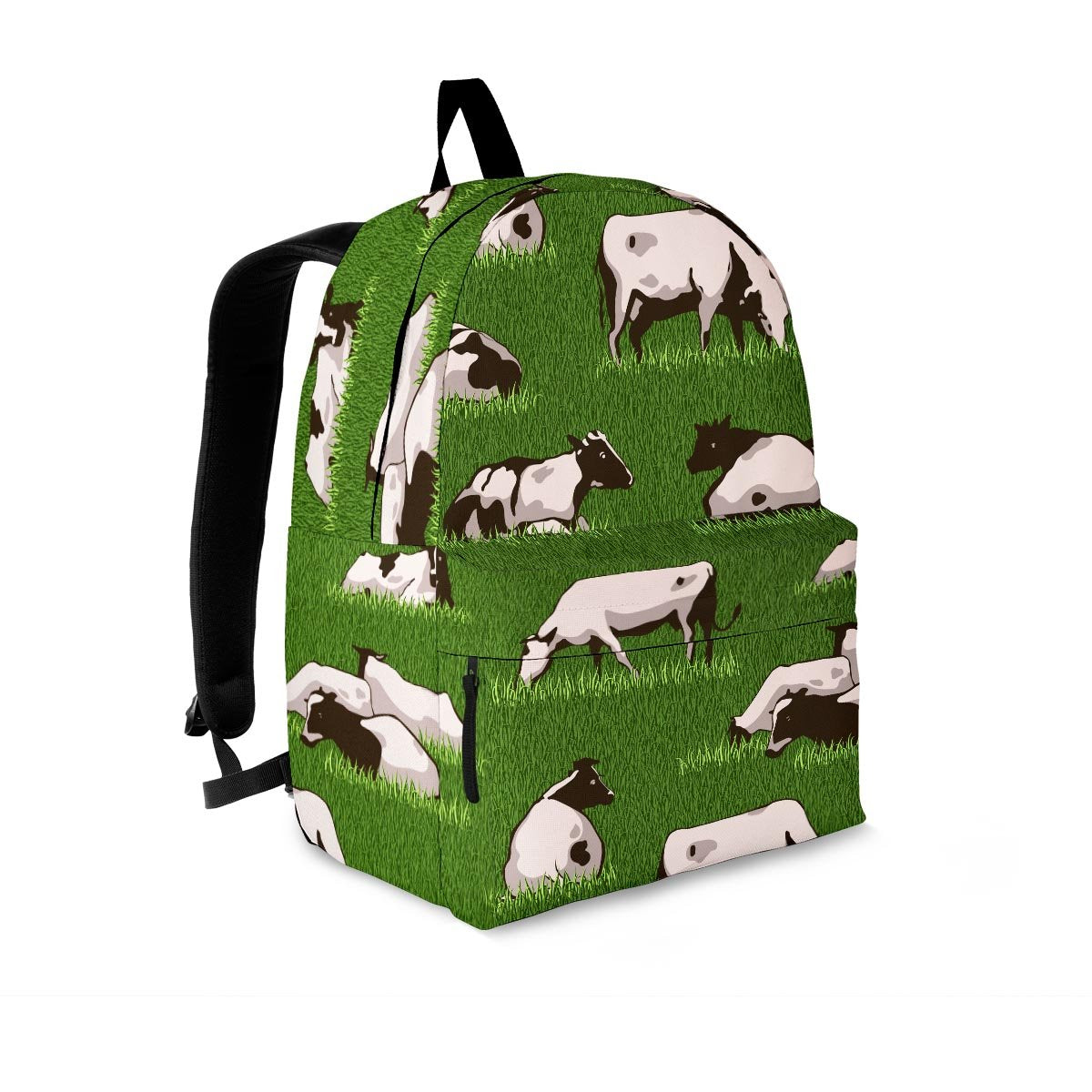 Cow In Grass Print Backpack-grizzshop