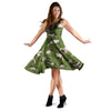 Cow In Grass Print Dress-grizzshop