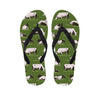 Cow In Grass Print Men's Flip Flops-grizzshop