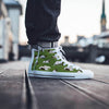 Cow In Grass Print Men's High Top Shoes-grizzshop