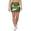 Cow In Grass Print Mini Skirt-grizzshop