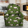 Cow In Grass Print Recliner Cover-grizzshop