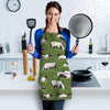 Cow In Grass Print Women's Apron-grizzshop