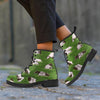 Cow In Grass Print Women's Boots-grizzshop