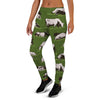 Cow In Grass Print Women's Joggers-grizzshop