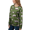 Cow In Grass Print Women's Sweatshirt-grizzshop