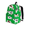 Cow In Green Grass Print Backpack-grizzshop