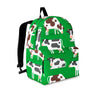 Cow In Green Grass Print Backpack-grizzshop