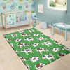 Cow In Green Grass Print Floor Mat-grizzshop