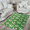 Cow In Green Grass Print Floor Mat-grizzshop