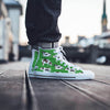 Cow In Green Grass Print Men's High Top Shoes-grizzshop