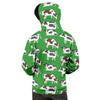 Cow In Green Grass Print Men's Hoodie-grizzshop