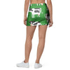 Cow In Green Grass Print Mini Skirt-grizzshop