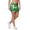 Cow In Green Grass Print Mini Skirt-grizzshop