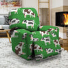 Cow In Green Grass Print Recliner Cover-grizzshop