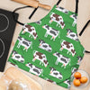 Cow In Green Grass Print Women's Apron-grizzshop