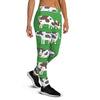 Cow In Green Grass Print Women's Joggers-grizzshop