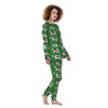 Cow In Green Grass Print Women's Pajamas-grizzshop