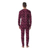 Cow Pink And Black Print Men's Pajamas-grizzshop