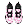 Cow Pink And White Print Pattern Black Sneaker-grizzshop