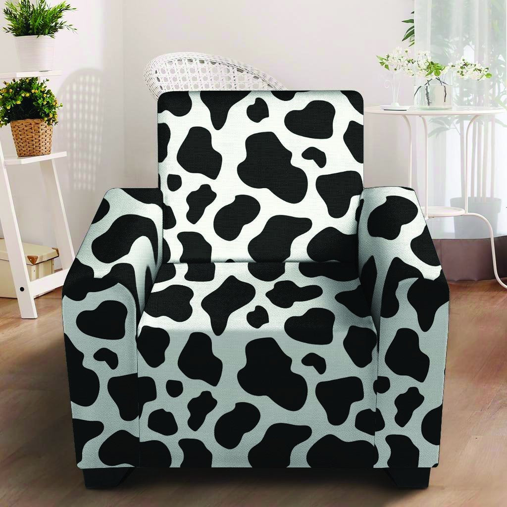 Cow Print Armchair Cover-grizzshop