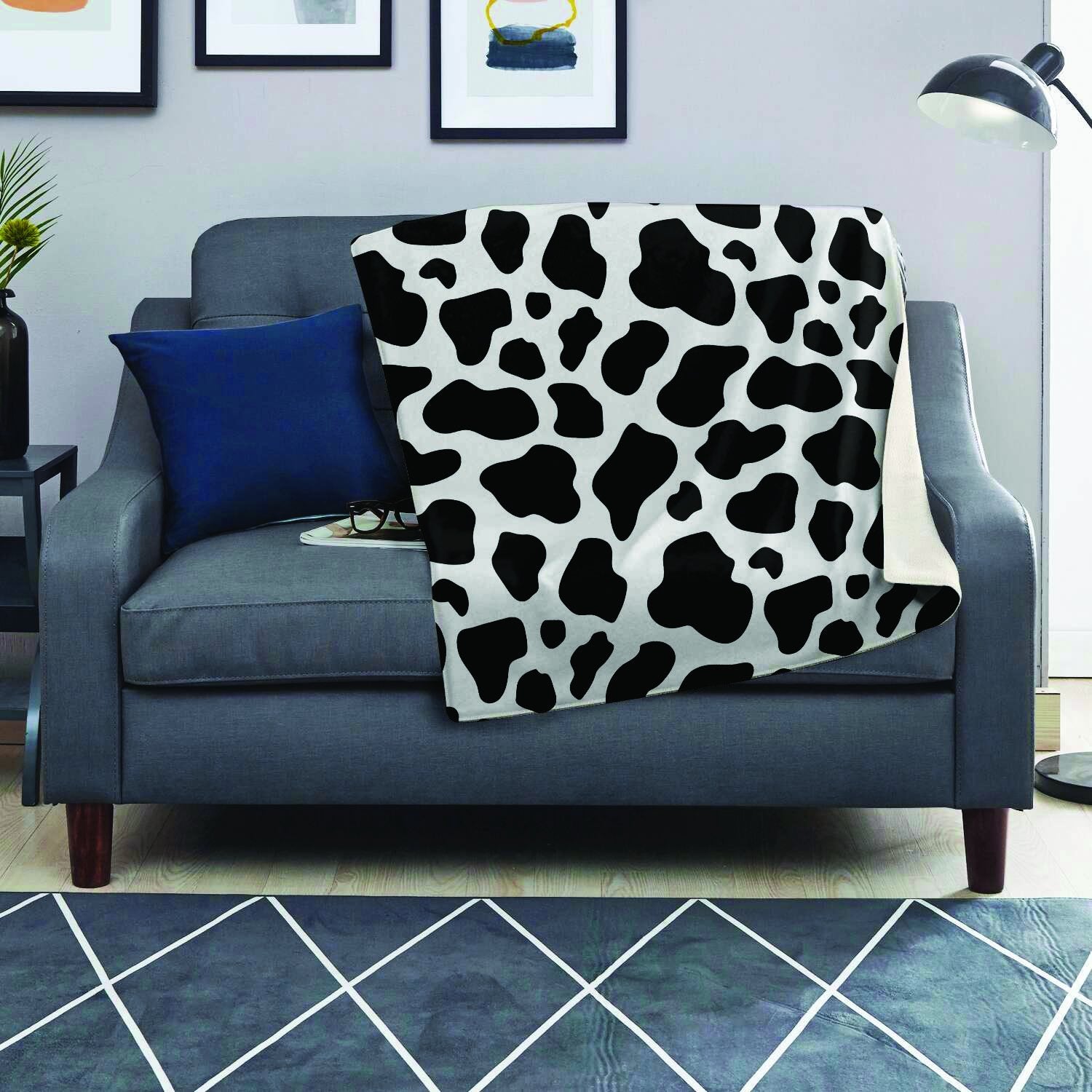 Cow Print Blanket-grizzshop