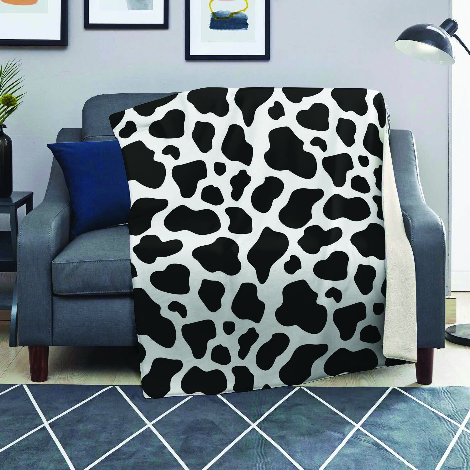 Cow Print Blanket-grizzshop