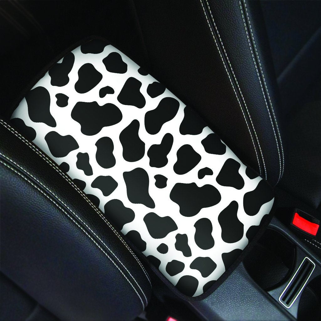 Cow Print Car Console Cover-grizzshop