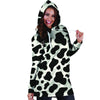 Cow Print Hoodie Dress-grizzshop