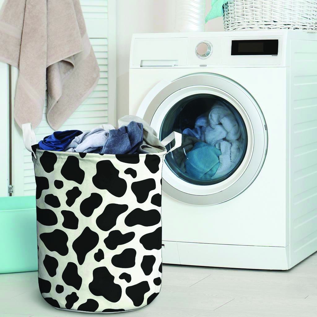 Cow Print Laundry Basket-grizzshop