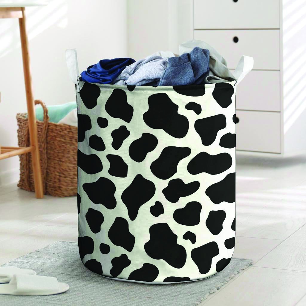 Cow Print Laundry Basket-grizzshop