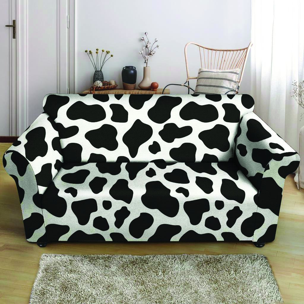 Cow Print Loveseat Cover-grizzshop