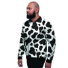 Cow Print Men's Bomber Jacket-grizzshop