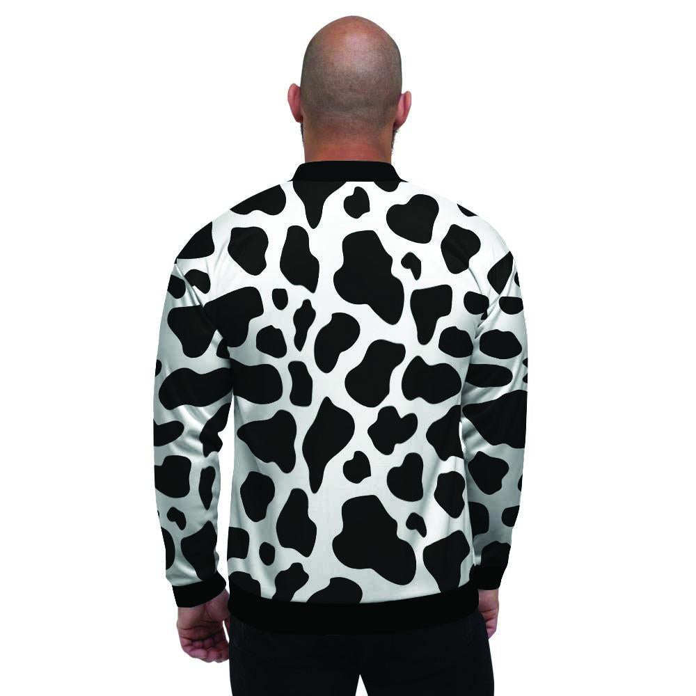 Cow Print Men's Bomber Jacket-grizzshop