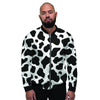 Cow Print Men's Bomber Jacket-grizzshop